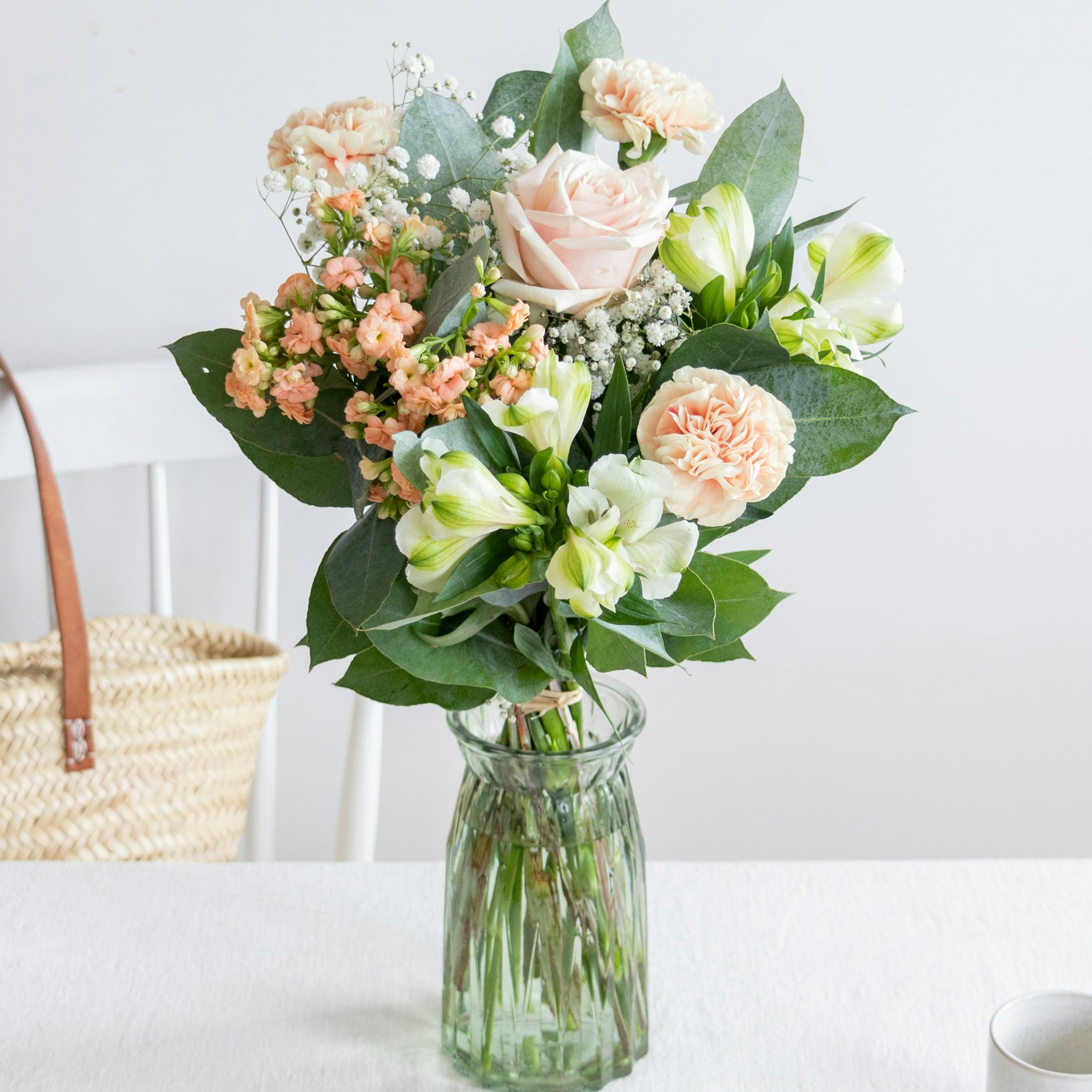 Bouquet Sintra & Vase Ruby