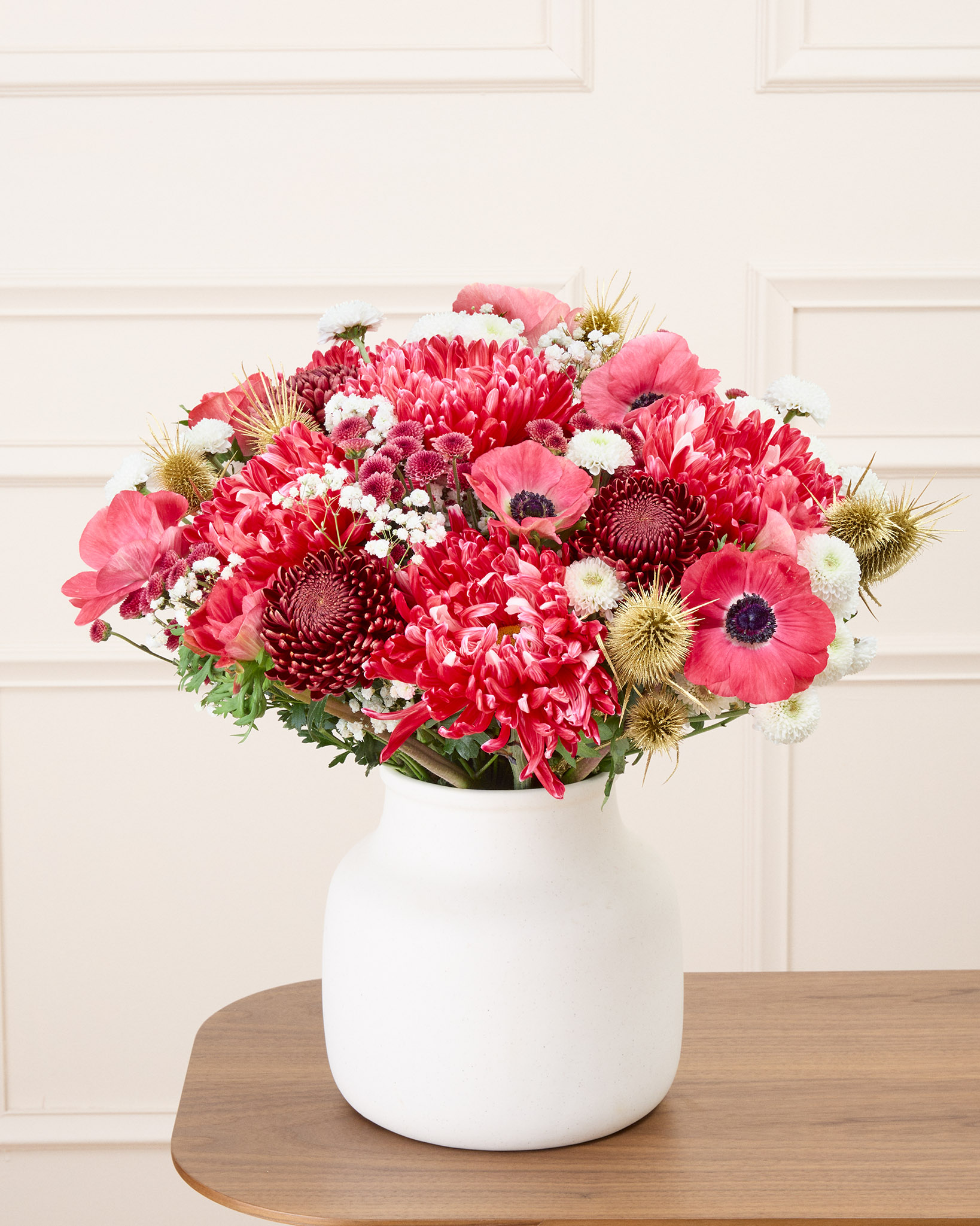 Bouquet Genève XL & Vase Grenen