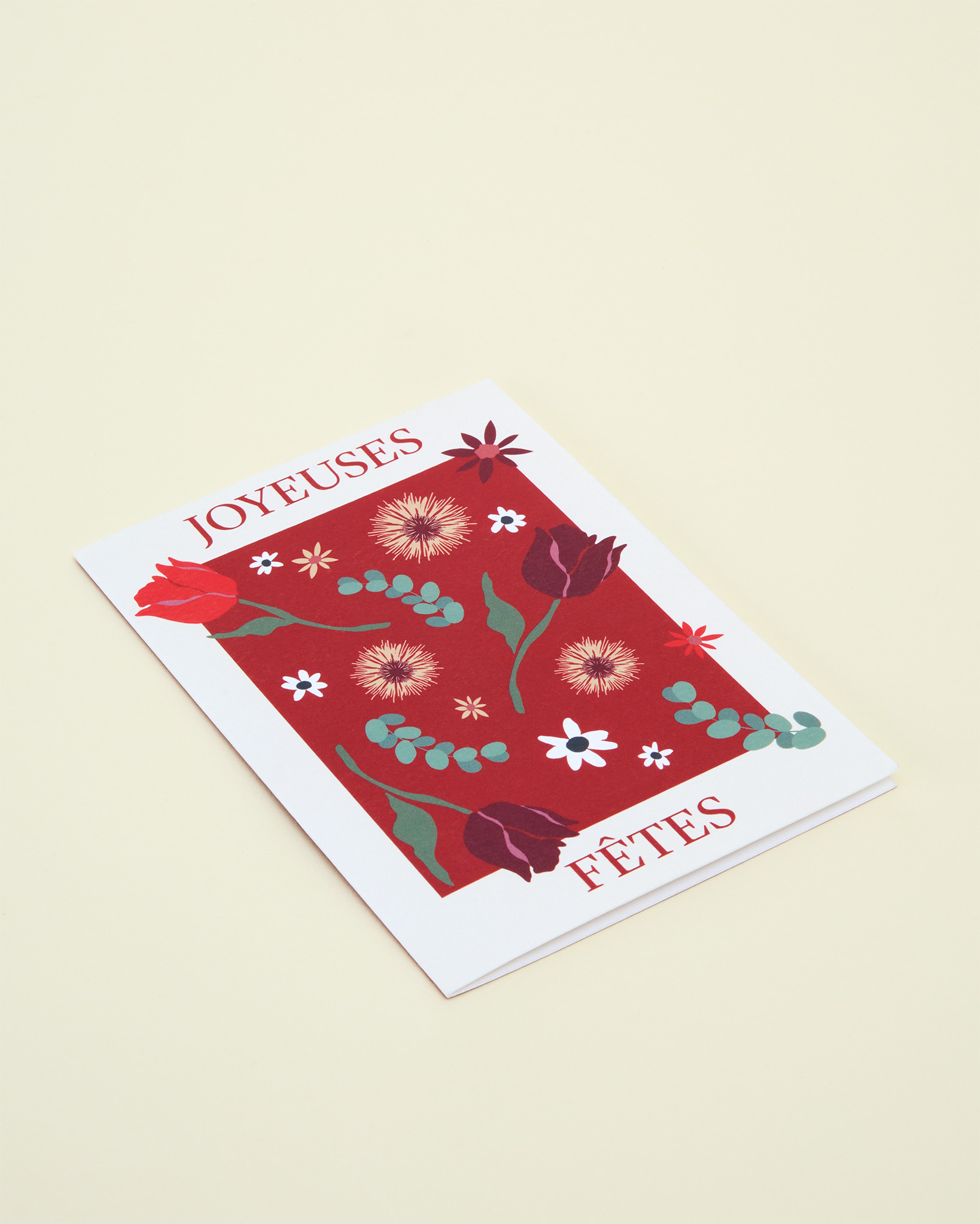 Bouquet Strasbourg S & Carte mots doux Joyeuses Fêtes