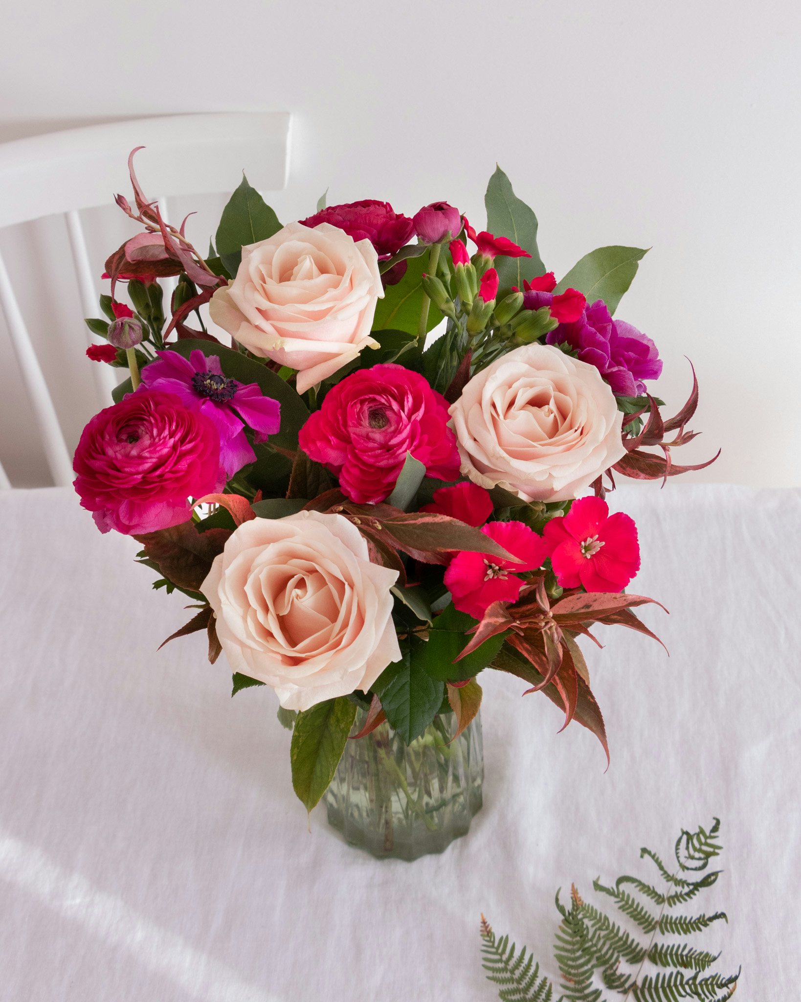 Bouquet Elafonisi & Vase Ruby