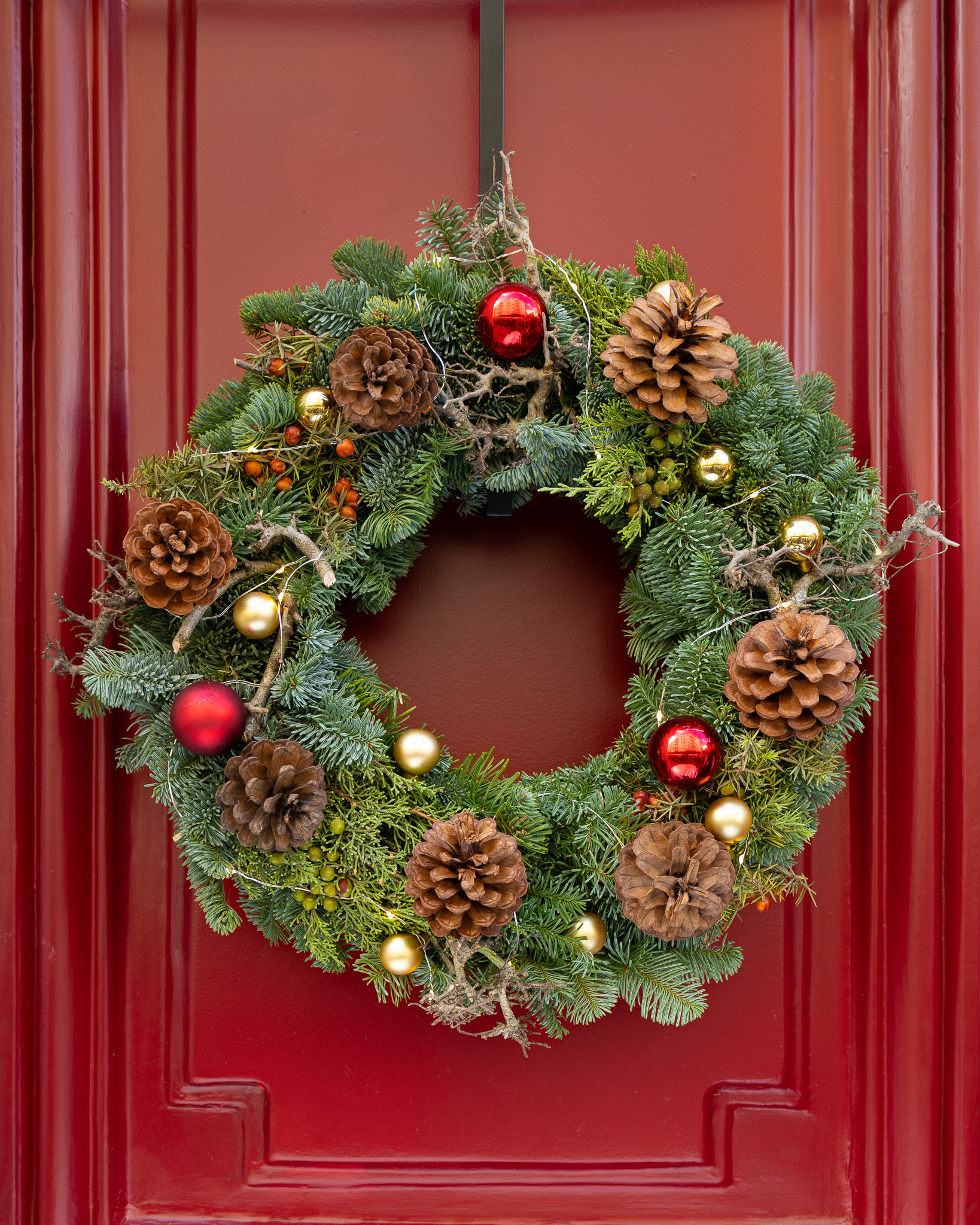 couronne de Noël en sapin