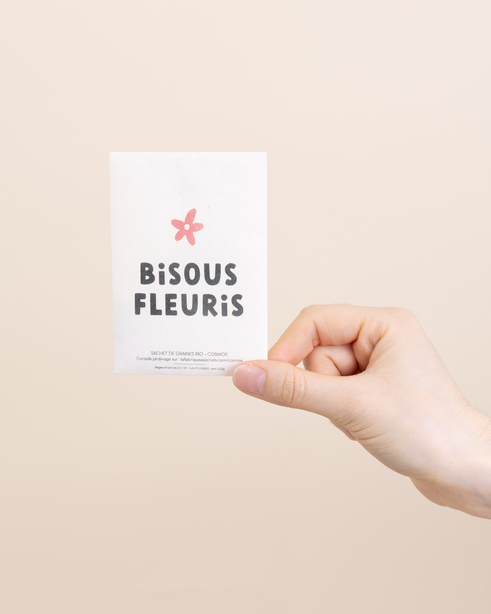 Sachet de graines Bisous fleuris