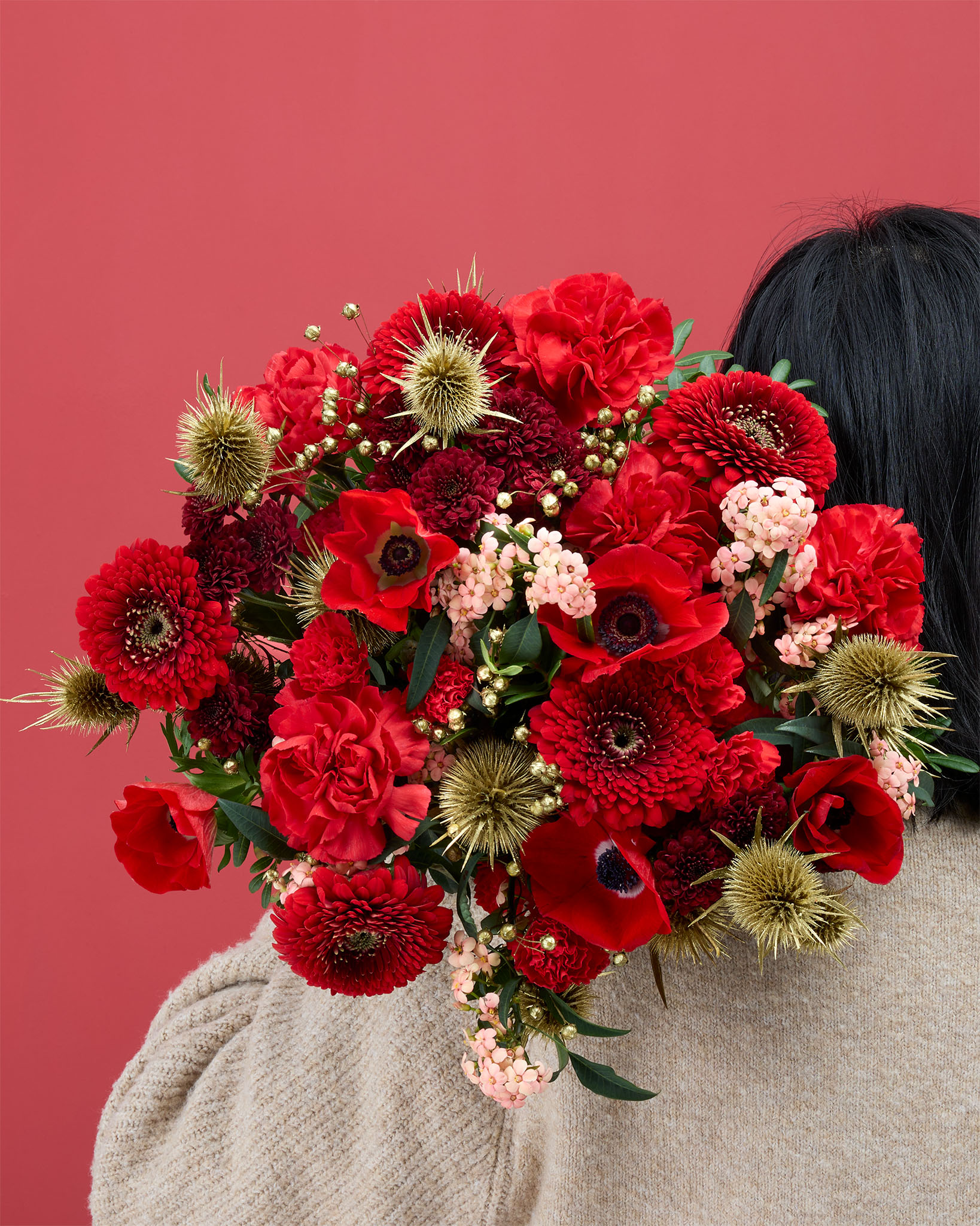 La livraison de fleurs à Noël, avec Bergamotte