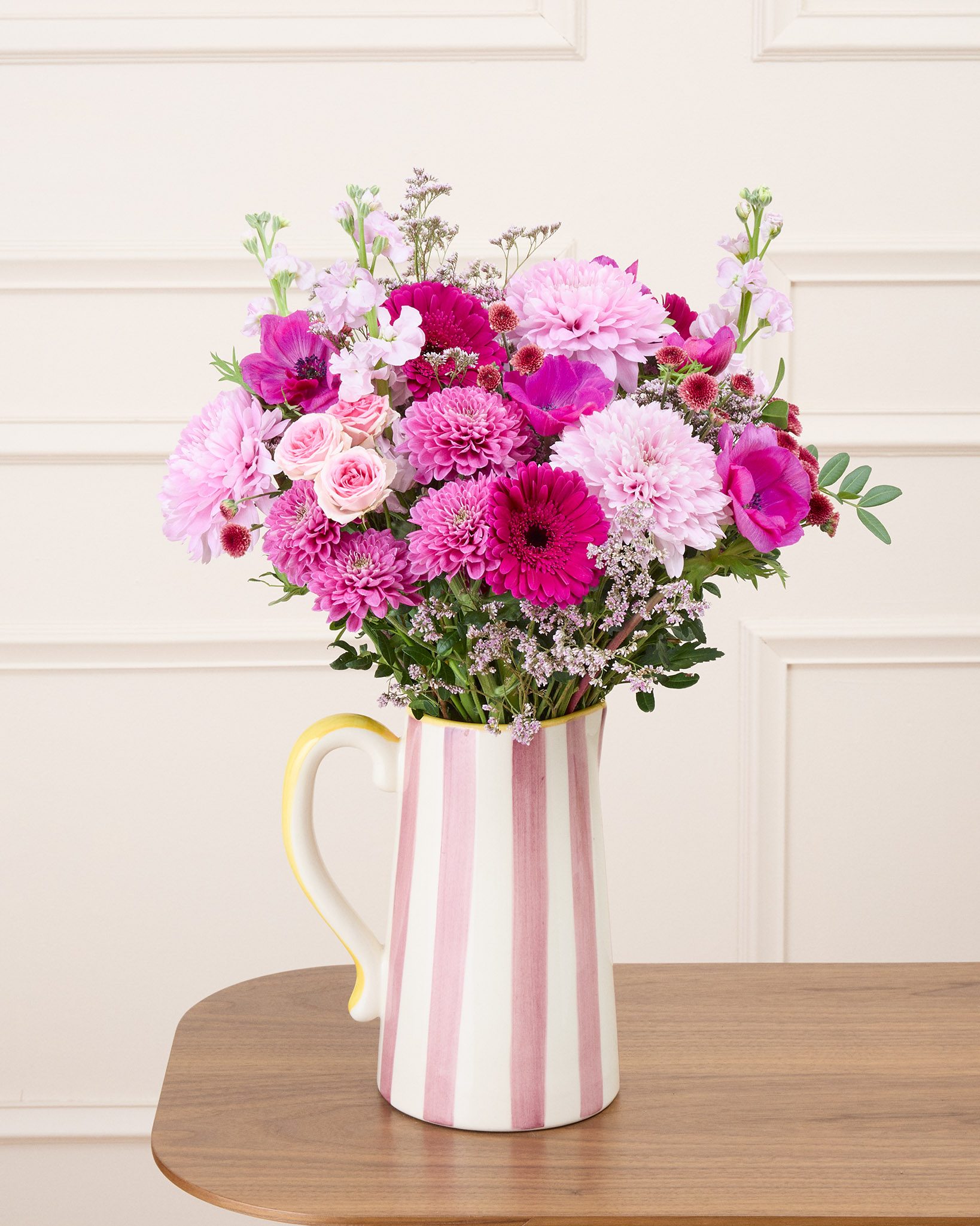 Bouquet Calgary L & Vase Faro rose