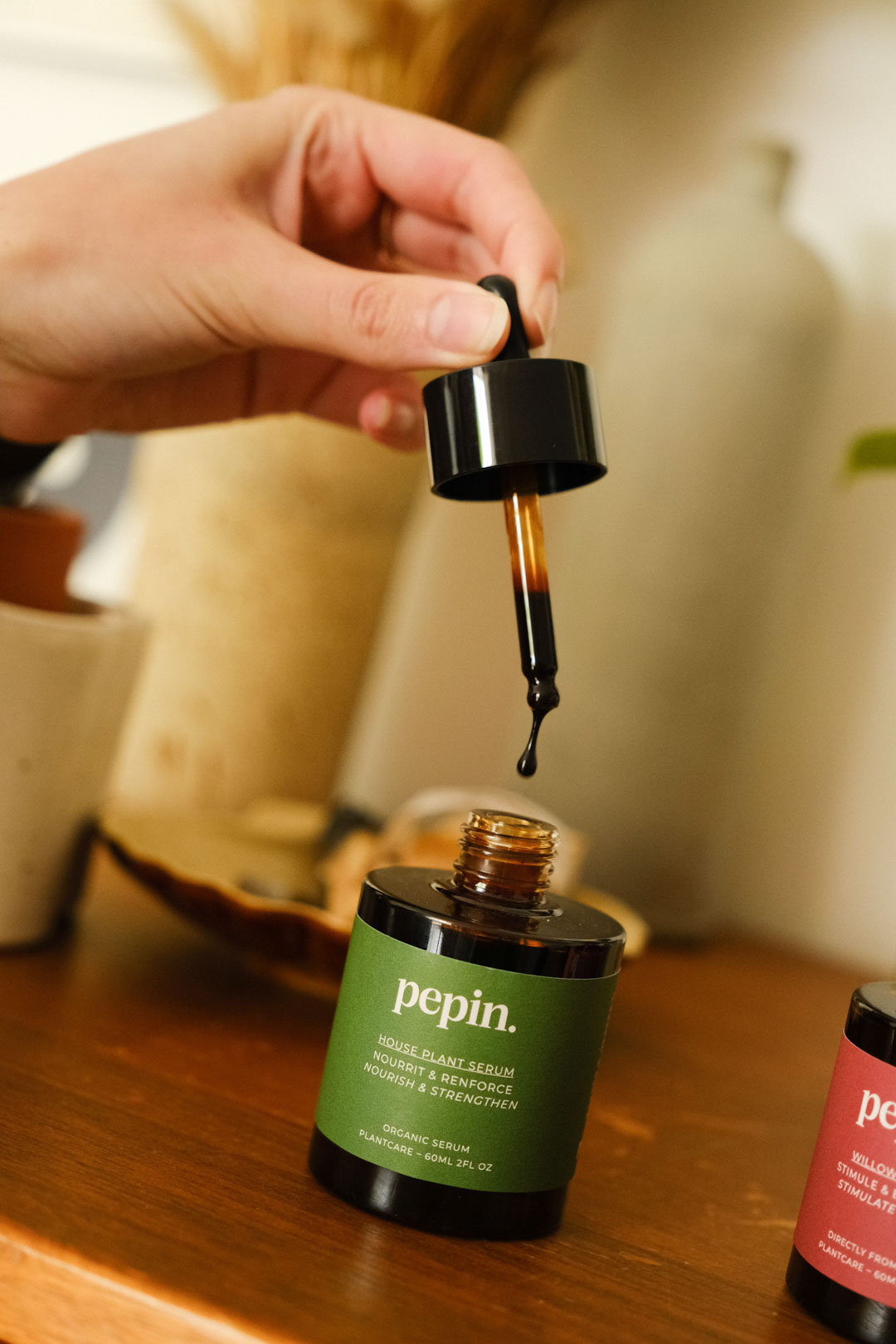 Zoom sur le sérum nourrissant pour plantes vertes 