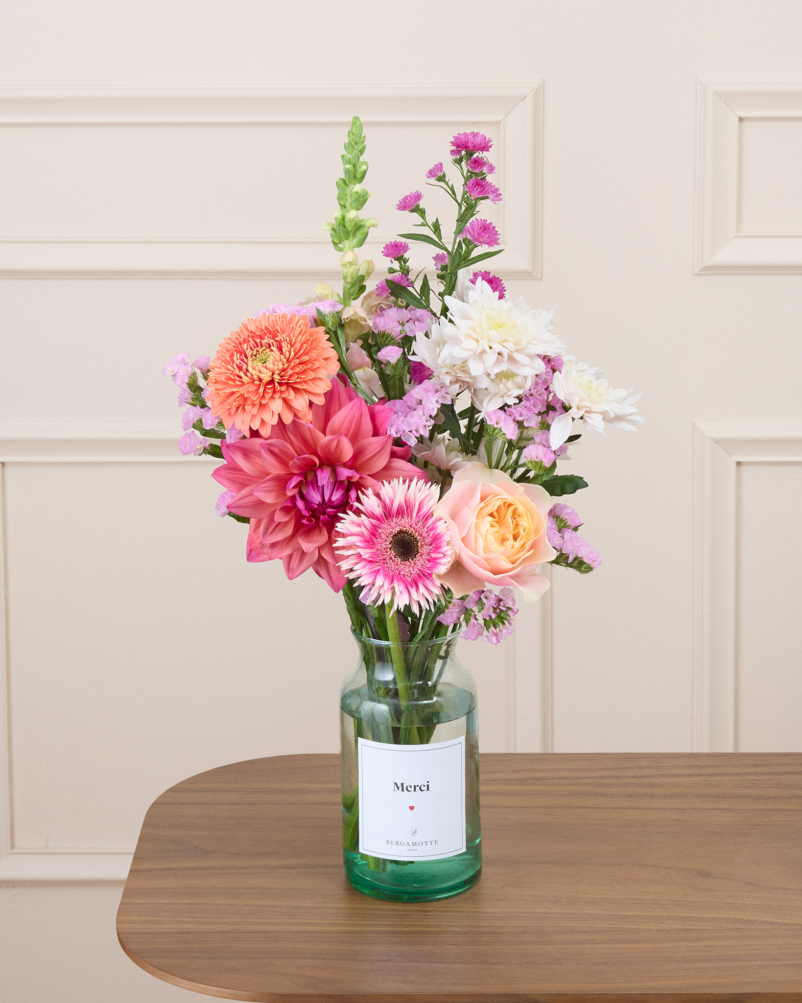 Bouquet Yosemite S & Vase Luz personnalisé