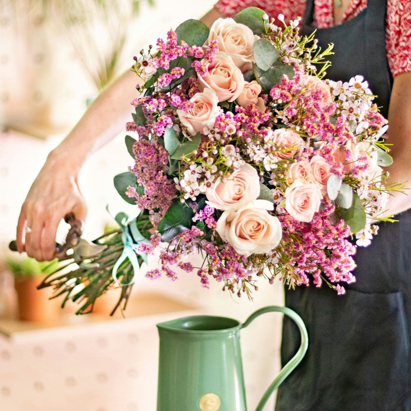 Blumen und Vase