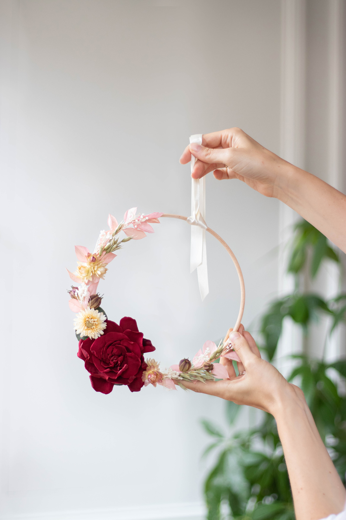 Comment réaliser un cercle à broder en fleurs ?