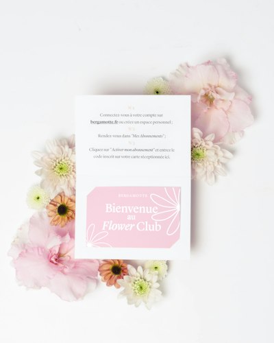 Carte Abonnement 12 mois taille S - Accessoires décoration - Idées cadeaux - Fleuriste Bergamotte