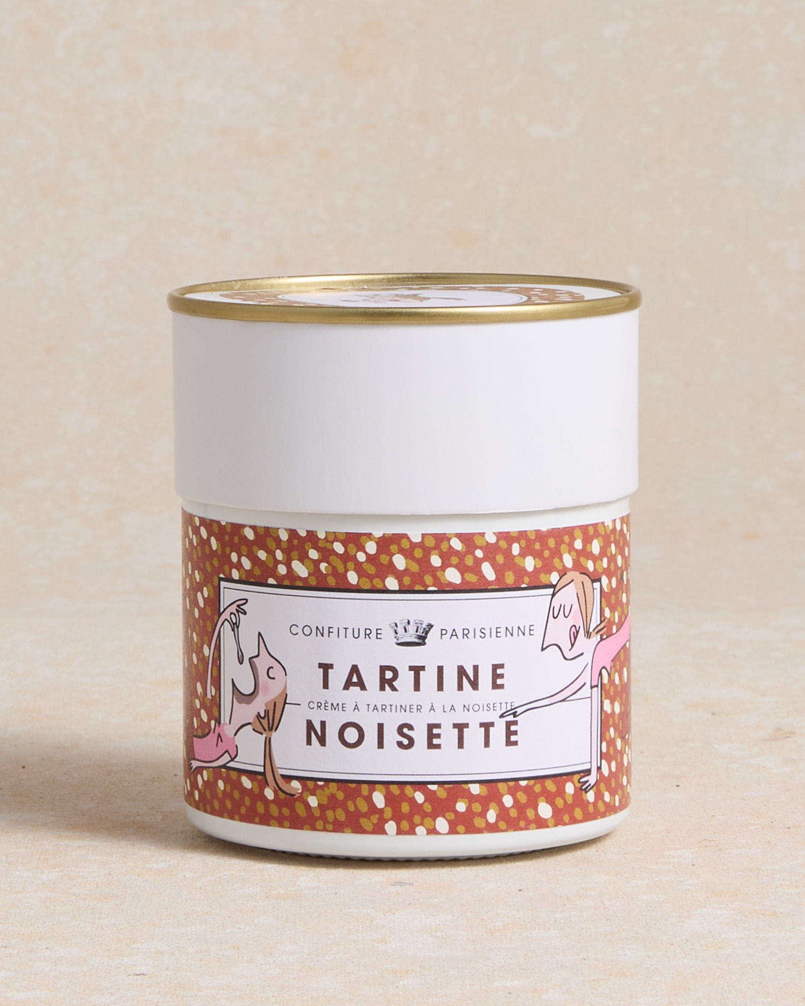 Zoom sur la pâte à tartiner noisette