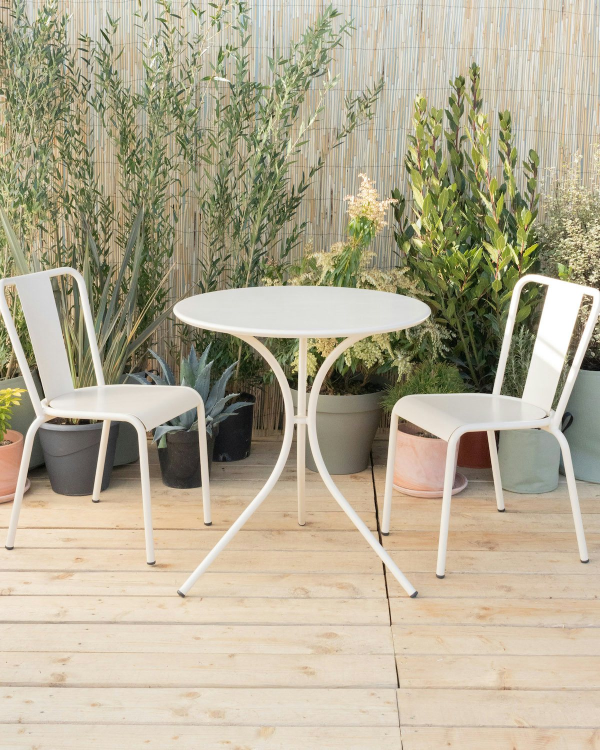 Table de jardin beige Faro & chaises Caparica