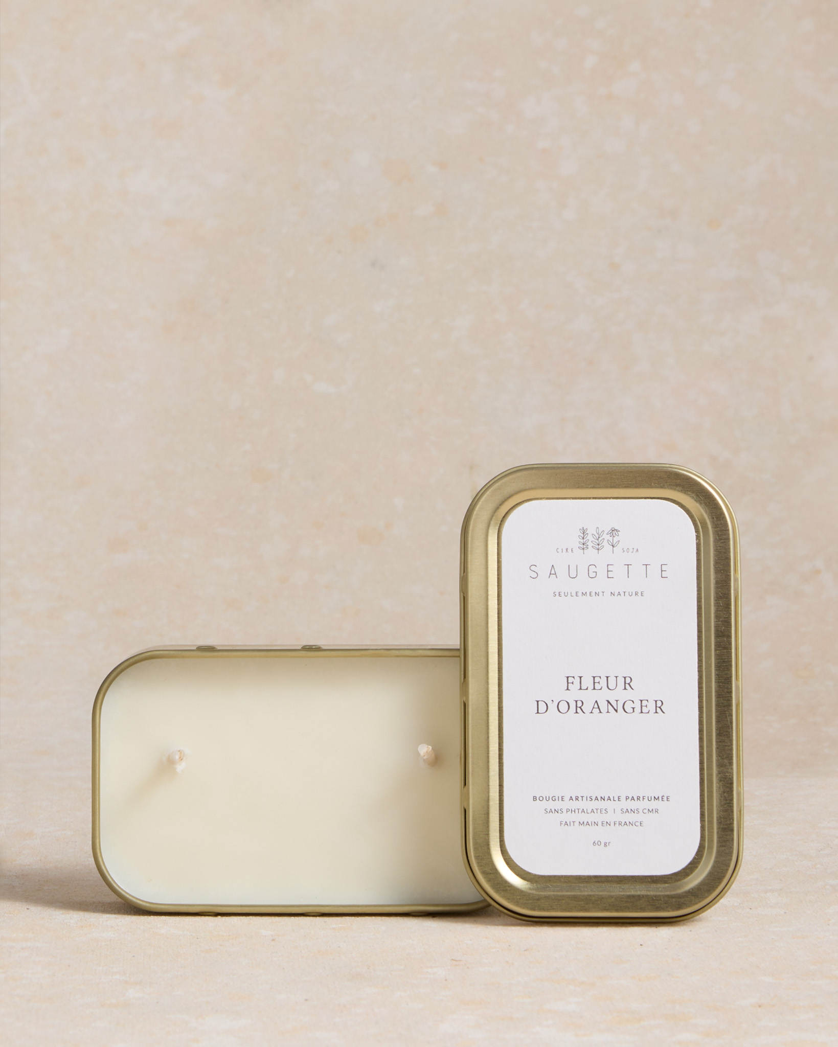 Mini-bougie à la fleur d