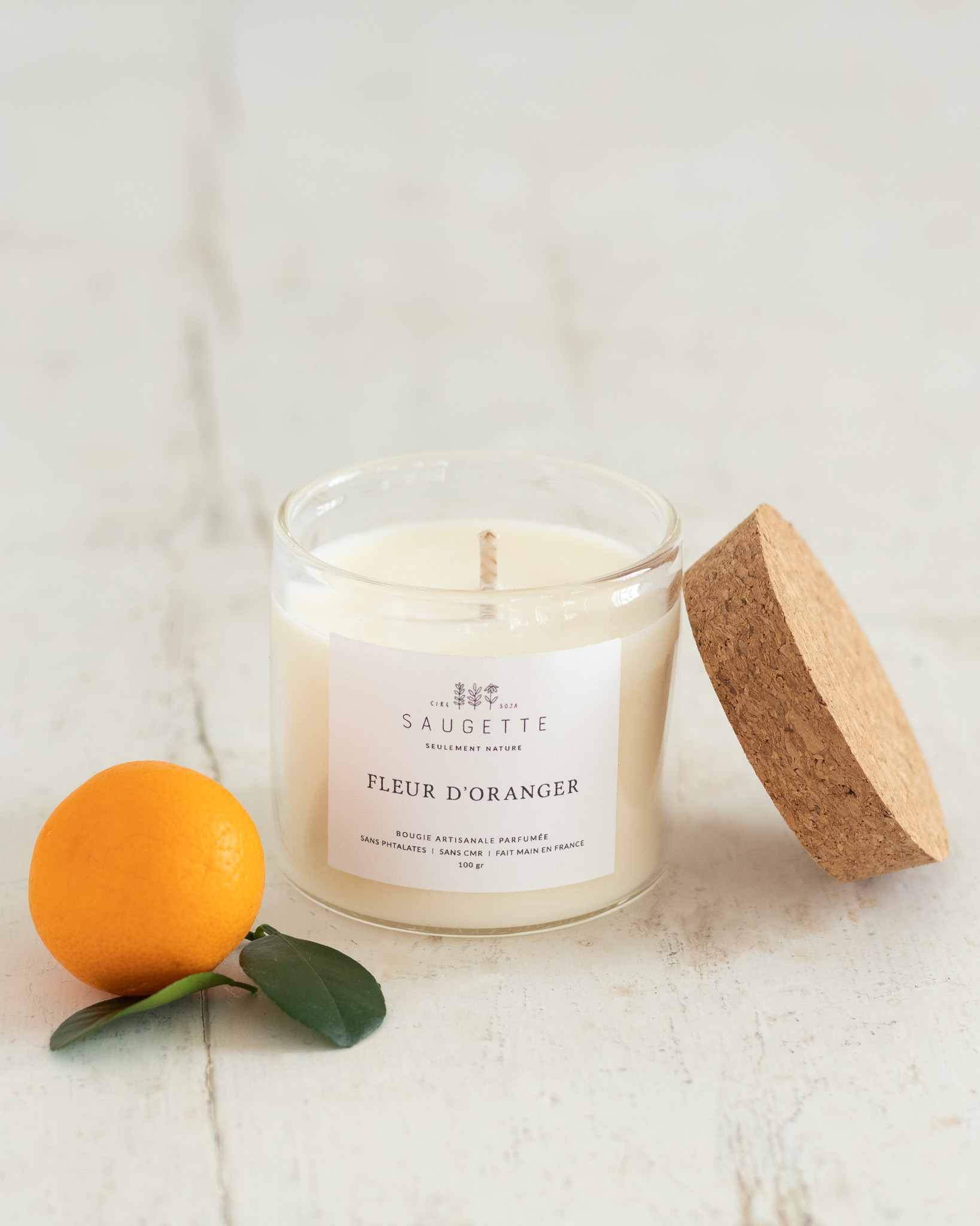 Bouquet Bergen M & Bougie Fleur d