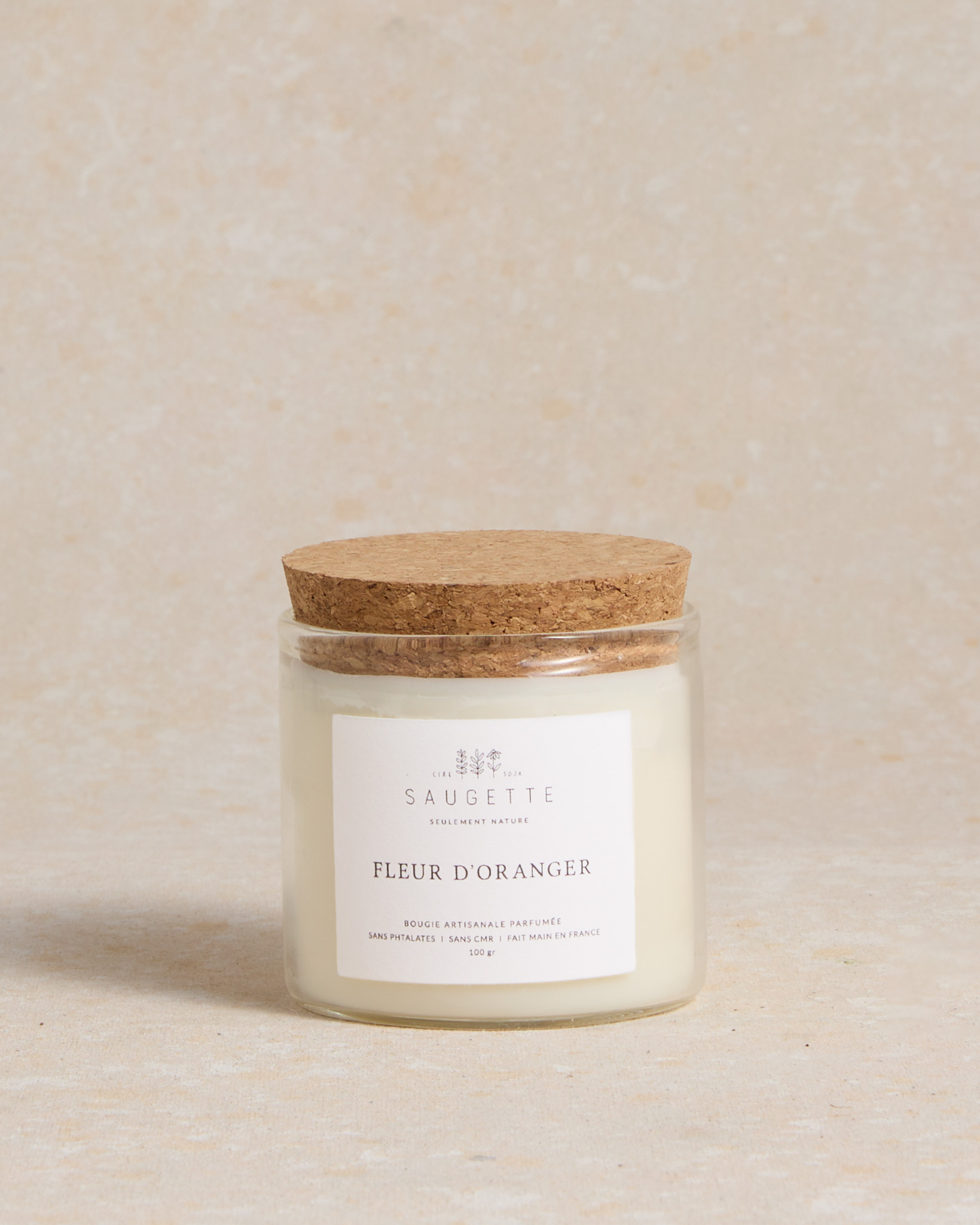 Bougie à la fleur d