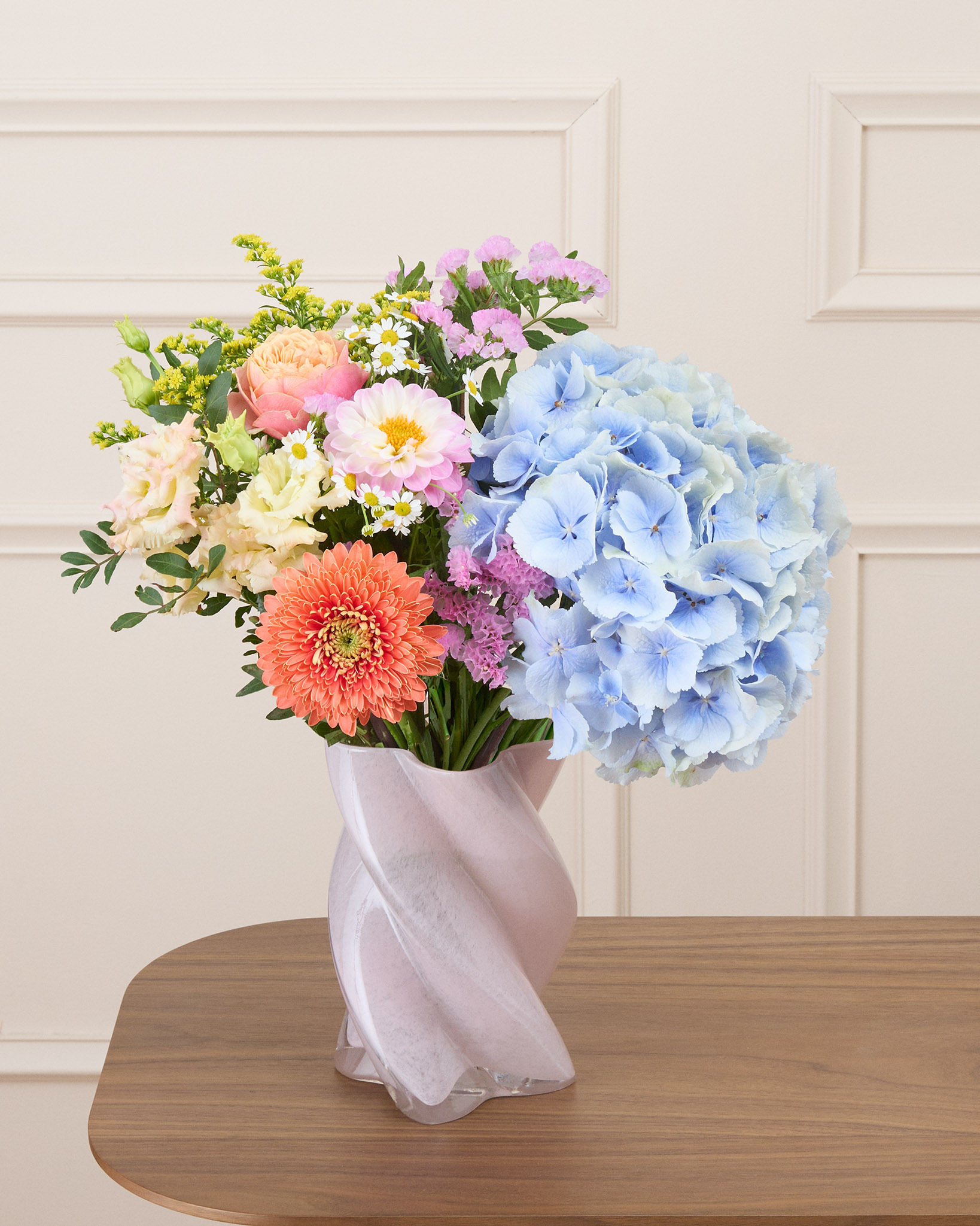 Bouquet Cassis S & Vase Twist