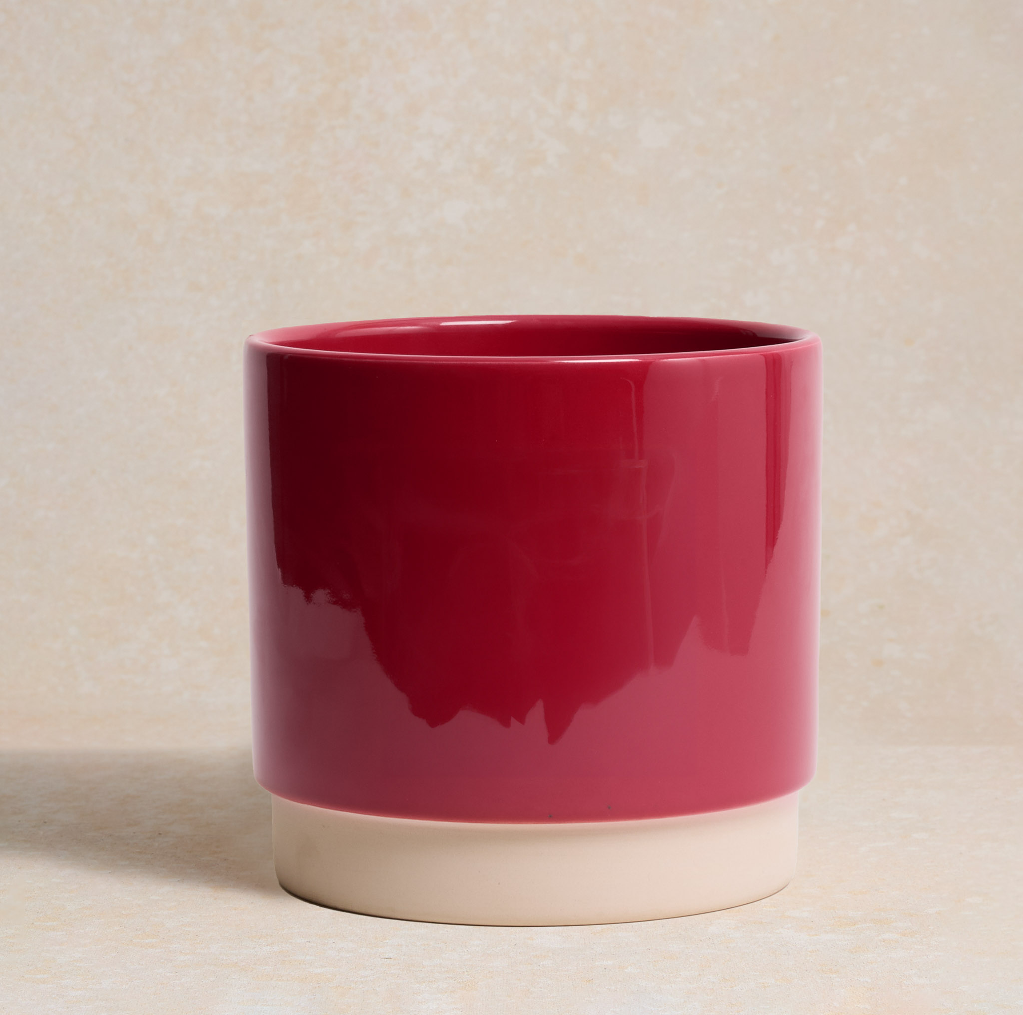 Cache-pot bordeaux D12