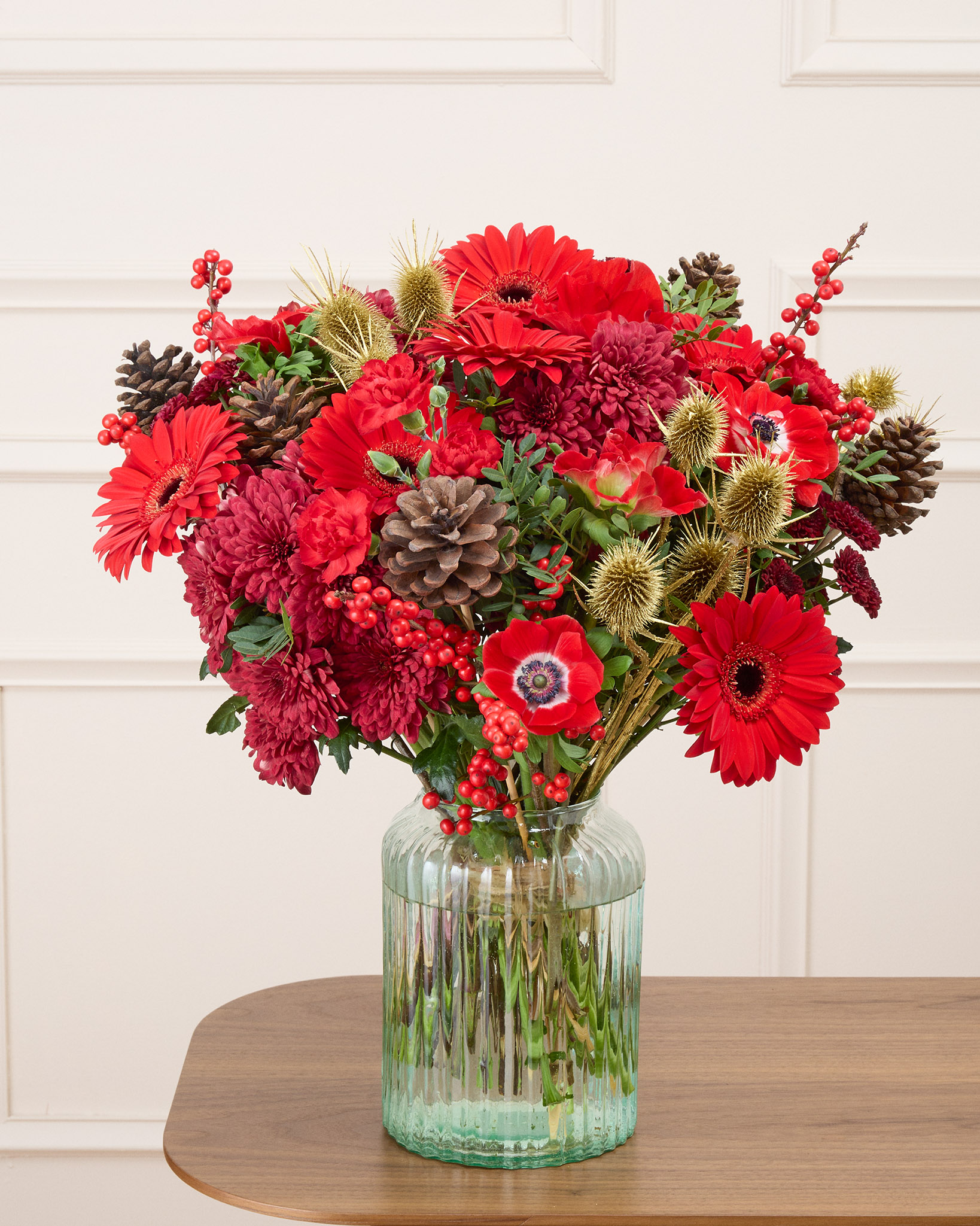 Bouquet Bruges XL & Vase Iris