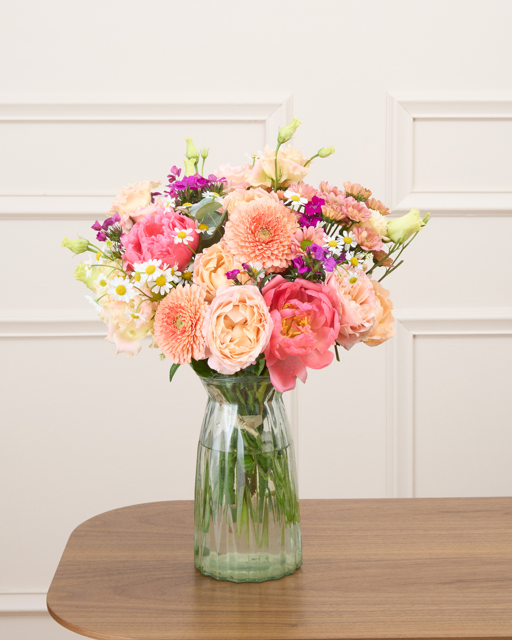 Bouquet Grenade M & Vase Ruby