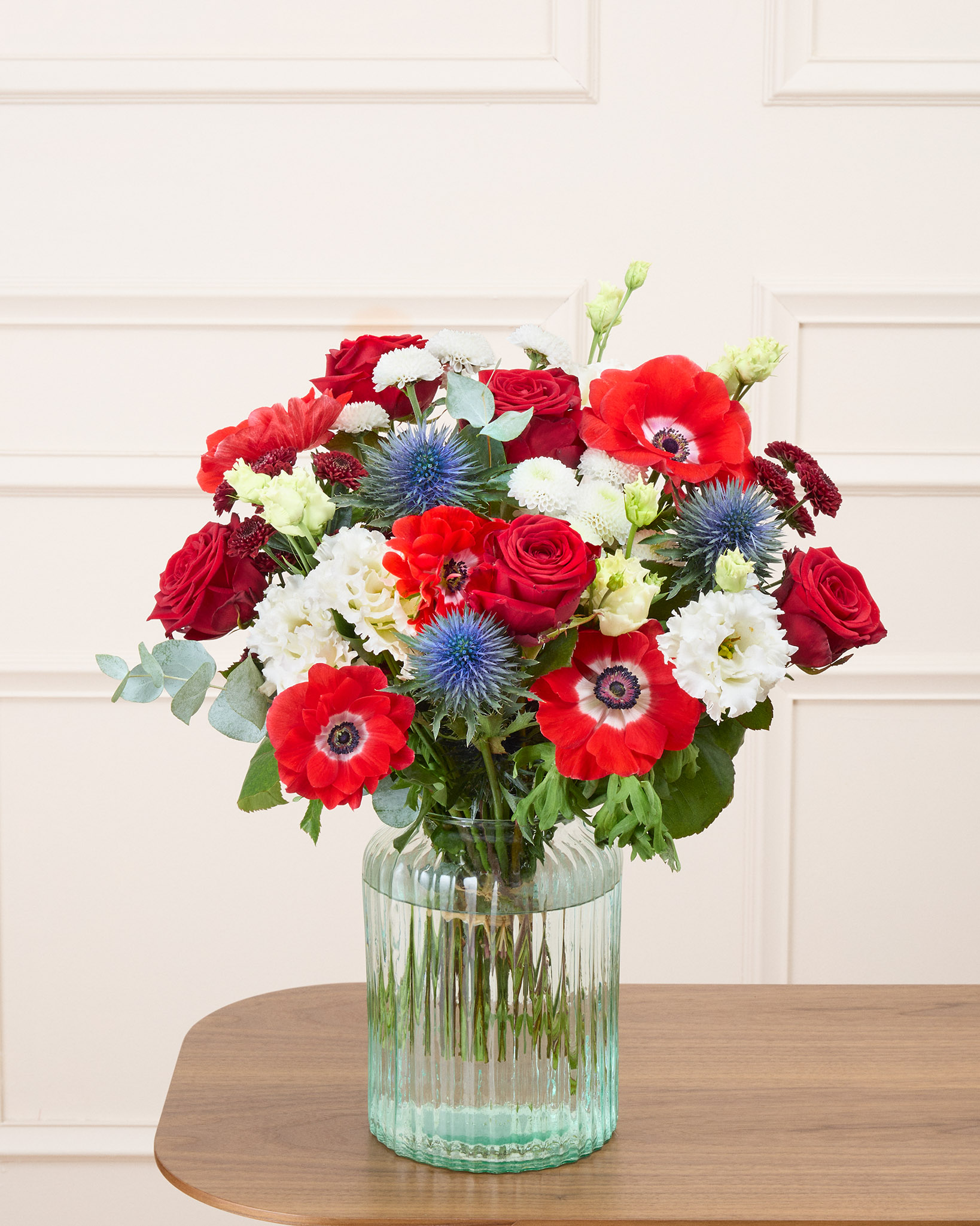 Bouquet Nottingham L & Vase Iris