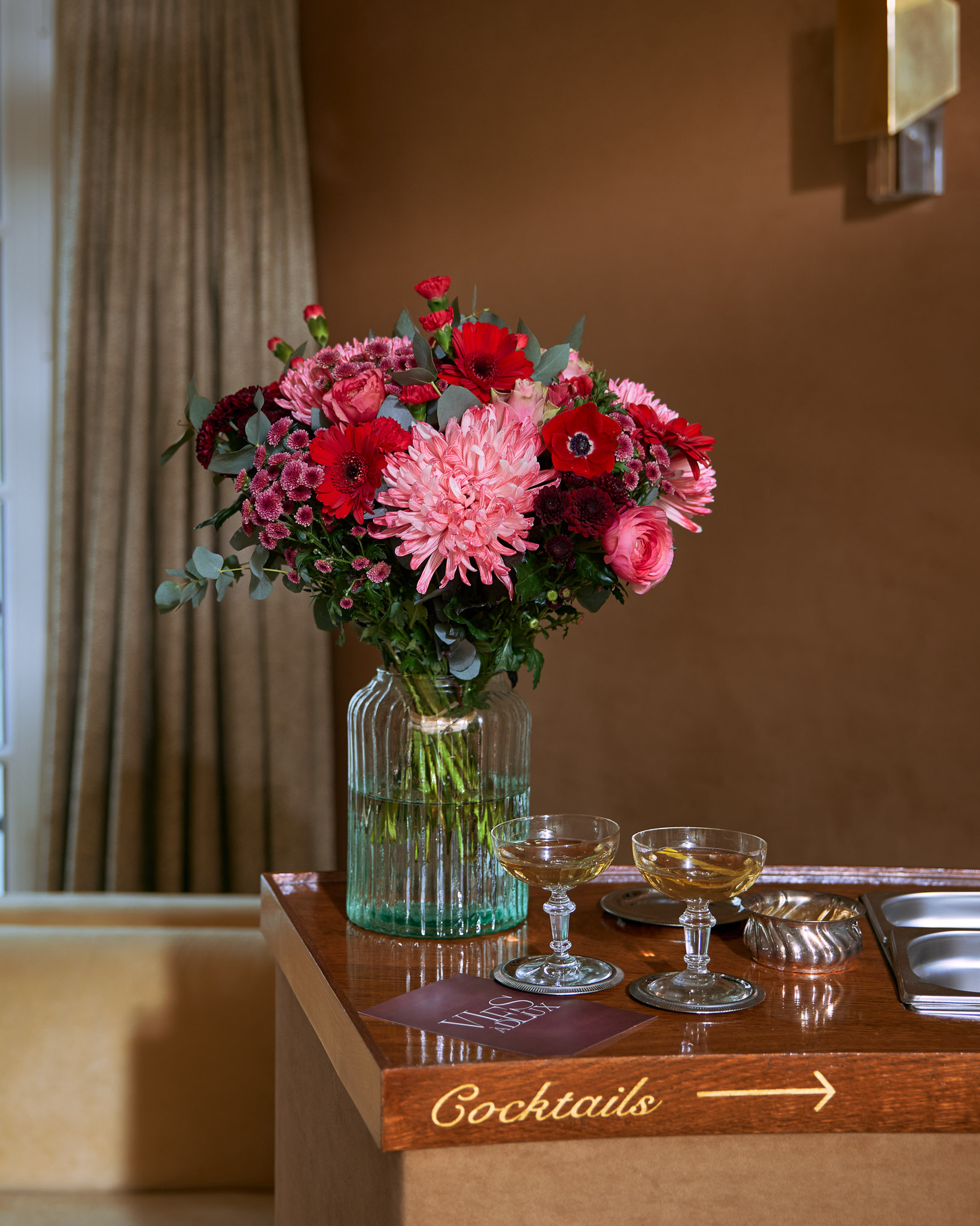 bouquet de fleurs pour la saint valentin
