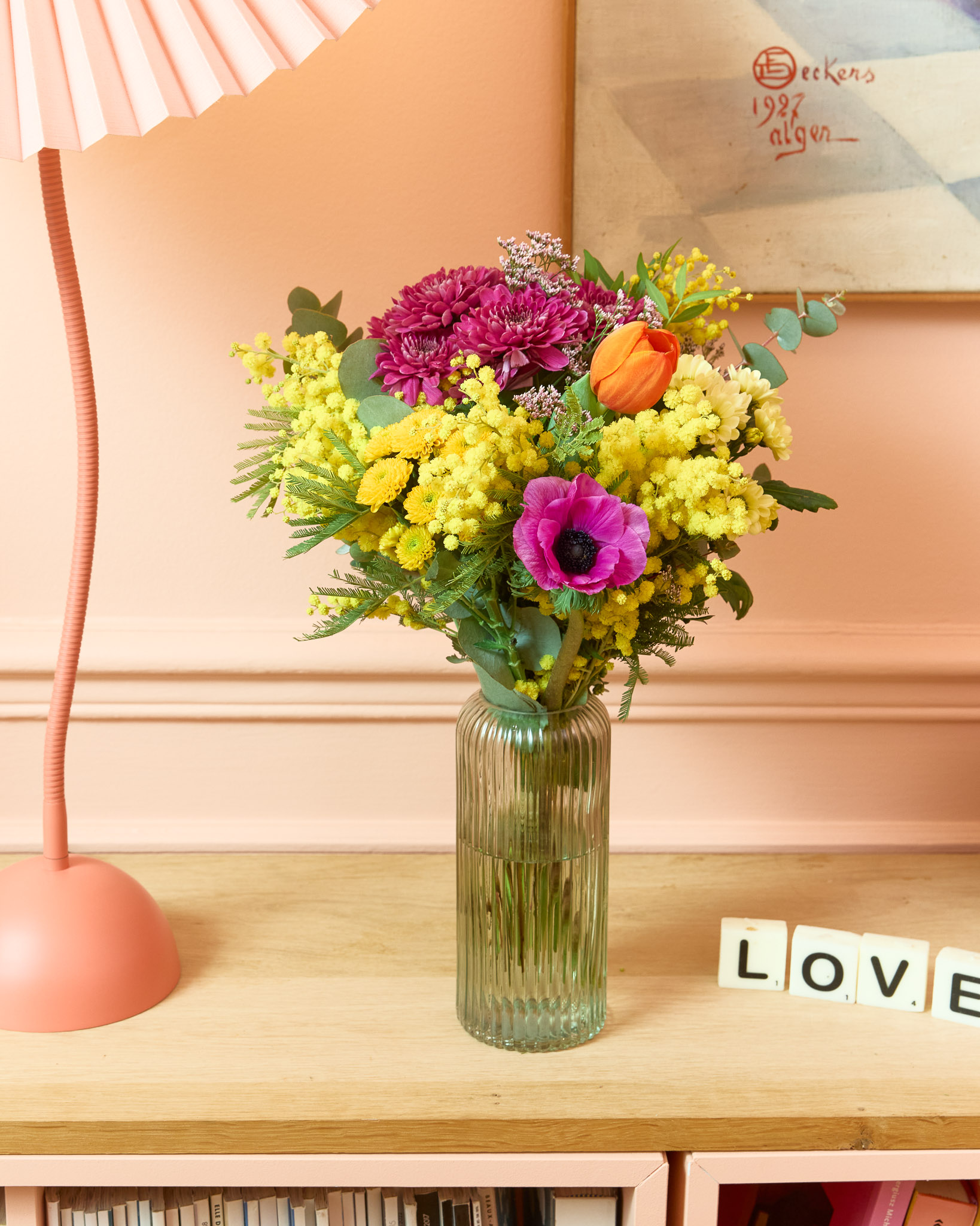 bouquet de fleurs fête des grands-mère