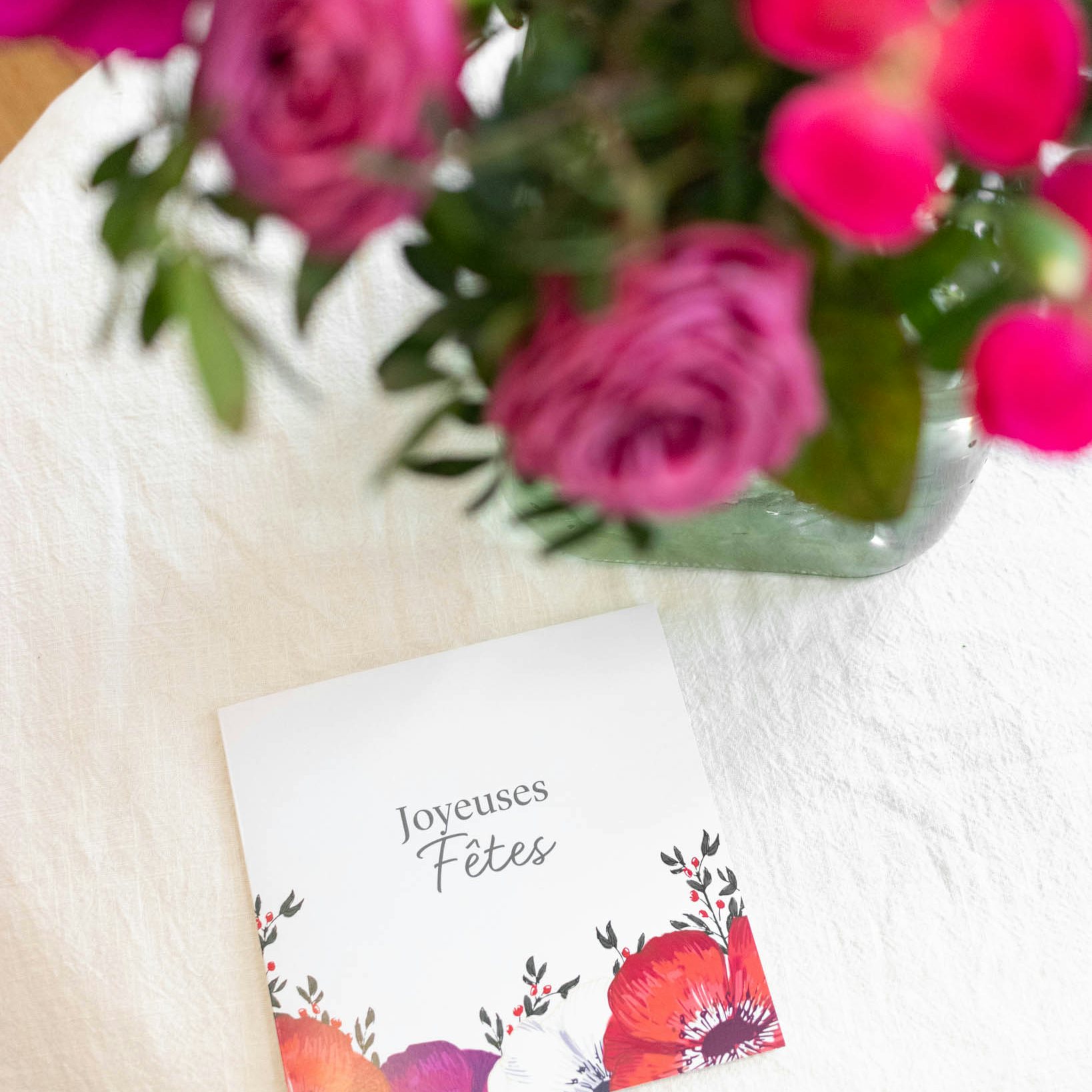 Bouquet des vœux & sa carte