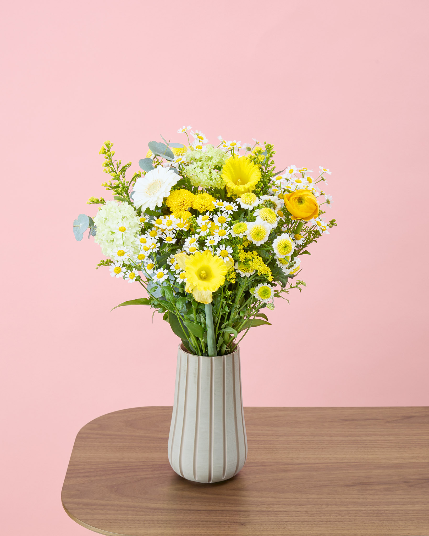 Bouquet Calgary S & Vase Artisan Lagune