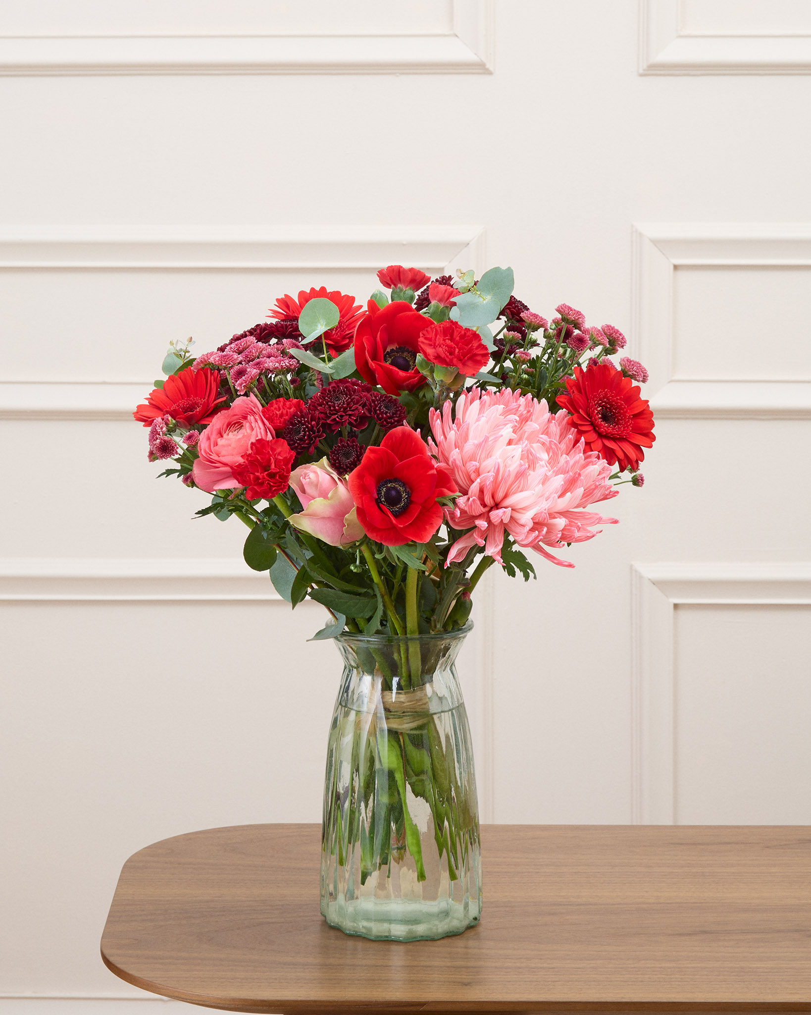 Bouquet Montmartre M & Vase Ruby