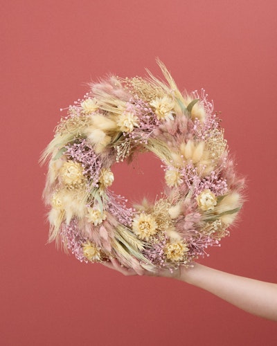Couronne Palma L - Livraison fleurs séchées - Fleuriste en ligne Bergamotte