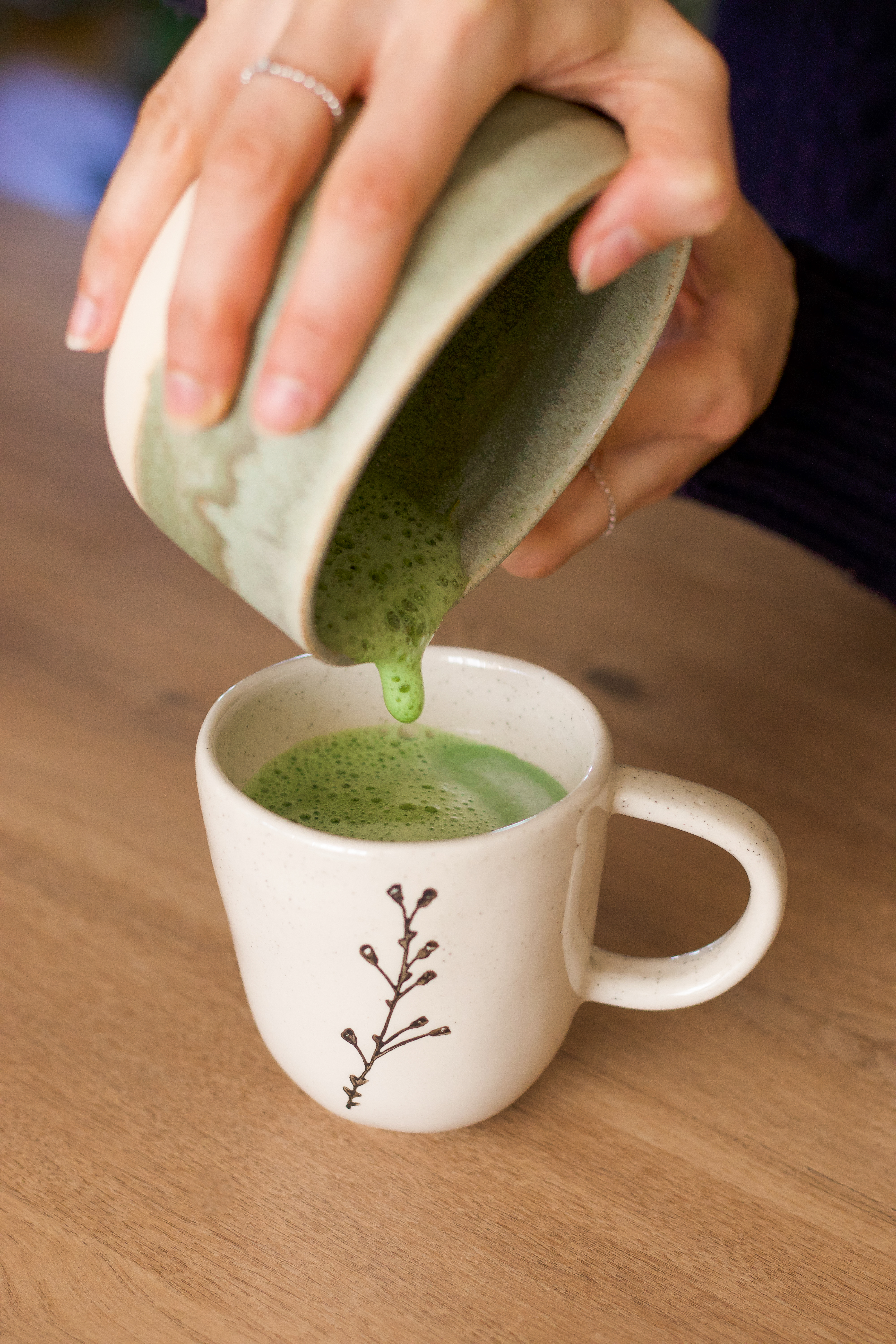 Exemple de boisson au matcha 