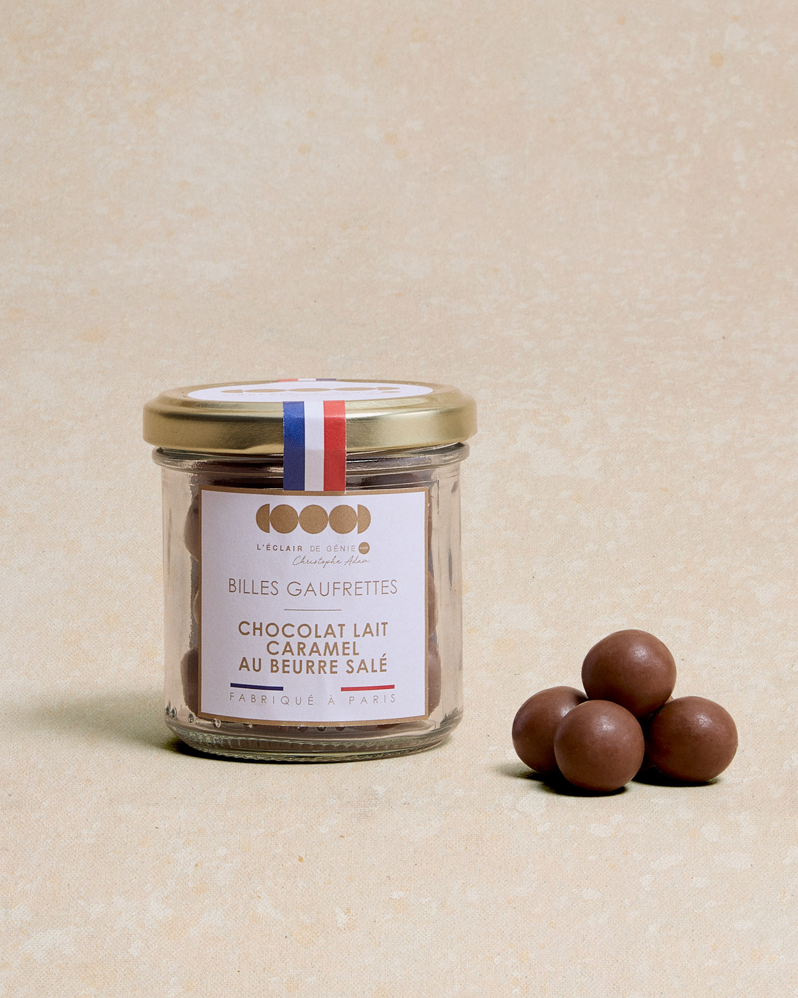 Zoom sur les billes gaufrettes