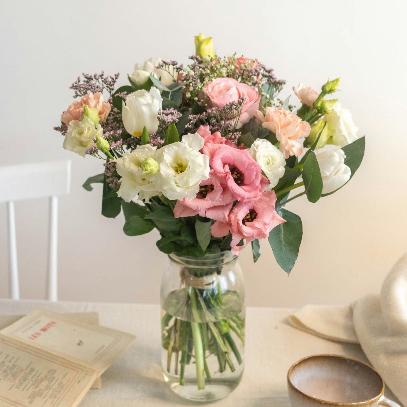 Bouquet Bergen & vase Le Parfait 
