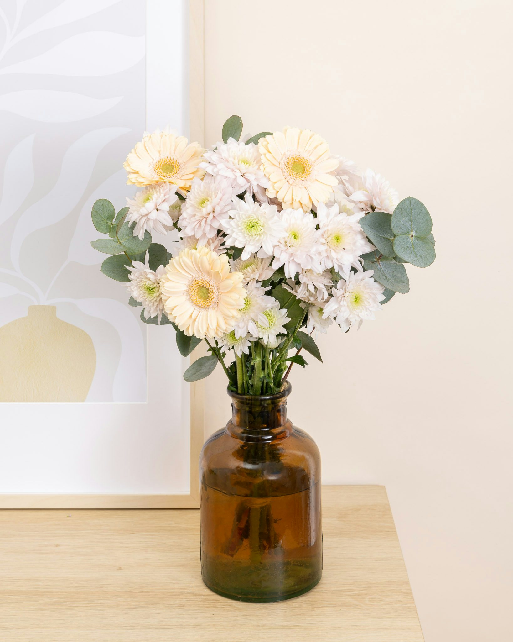Bouquet Cabourg S & Vase Gizeh
