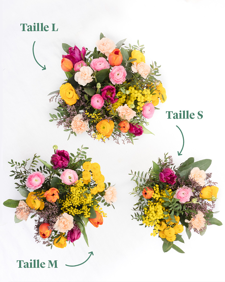Taille du bouquet selon l