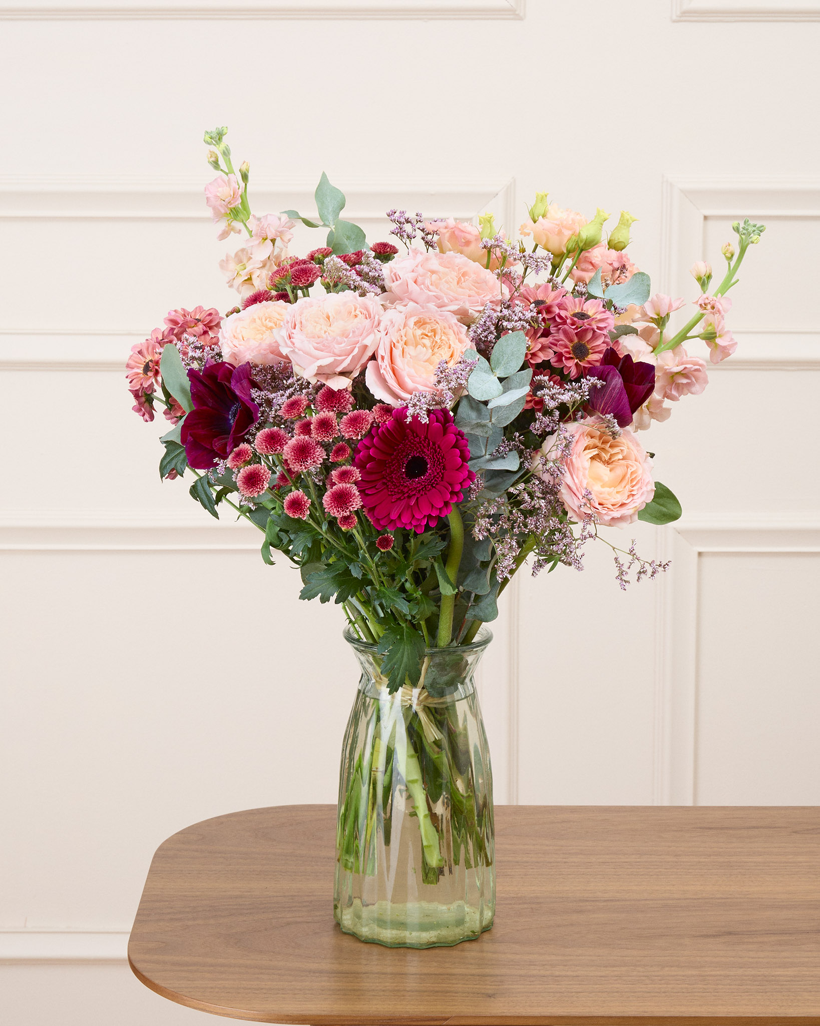 Bouquet Copenhague M & Vase Ruby