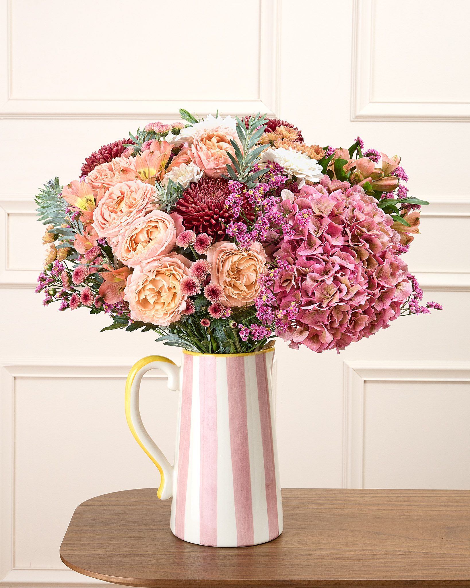 Bouquet Esterel XL & Vase Faro rose