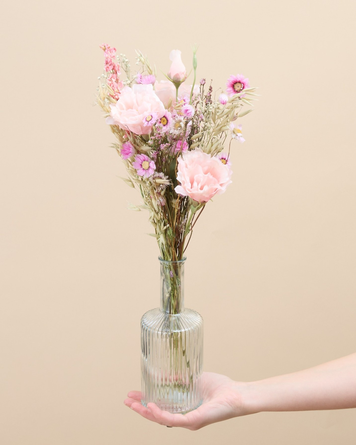 Soliflore Monterey, composé de fleurs séchées et d