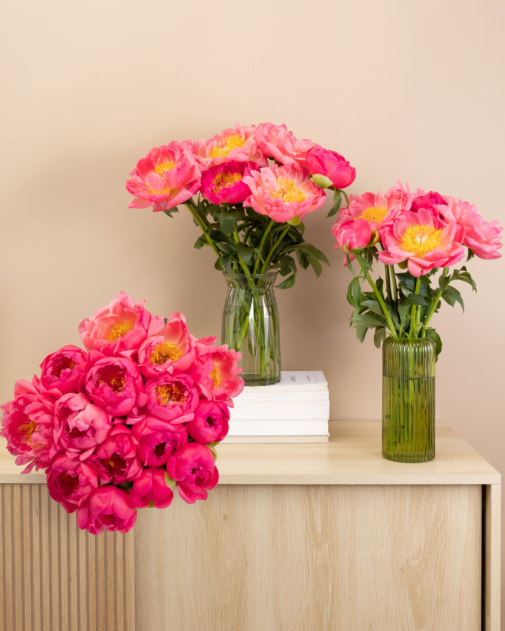 Bouquets de pivoines Camargue S, M & L