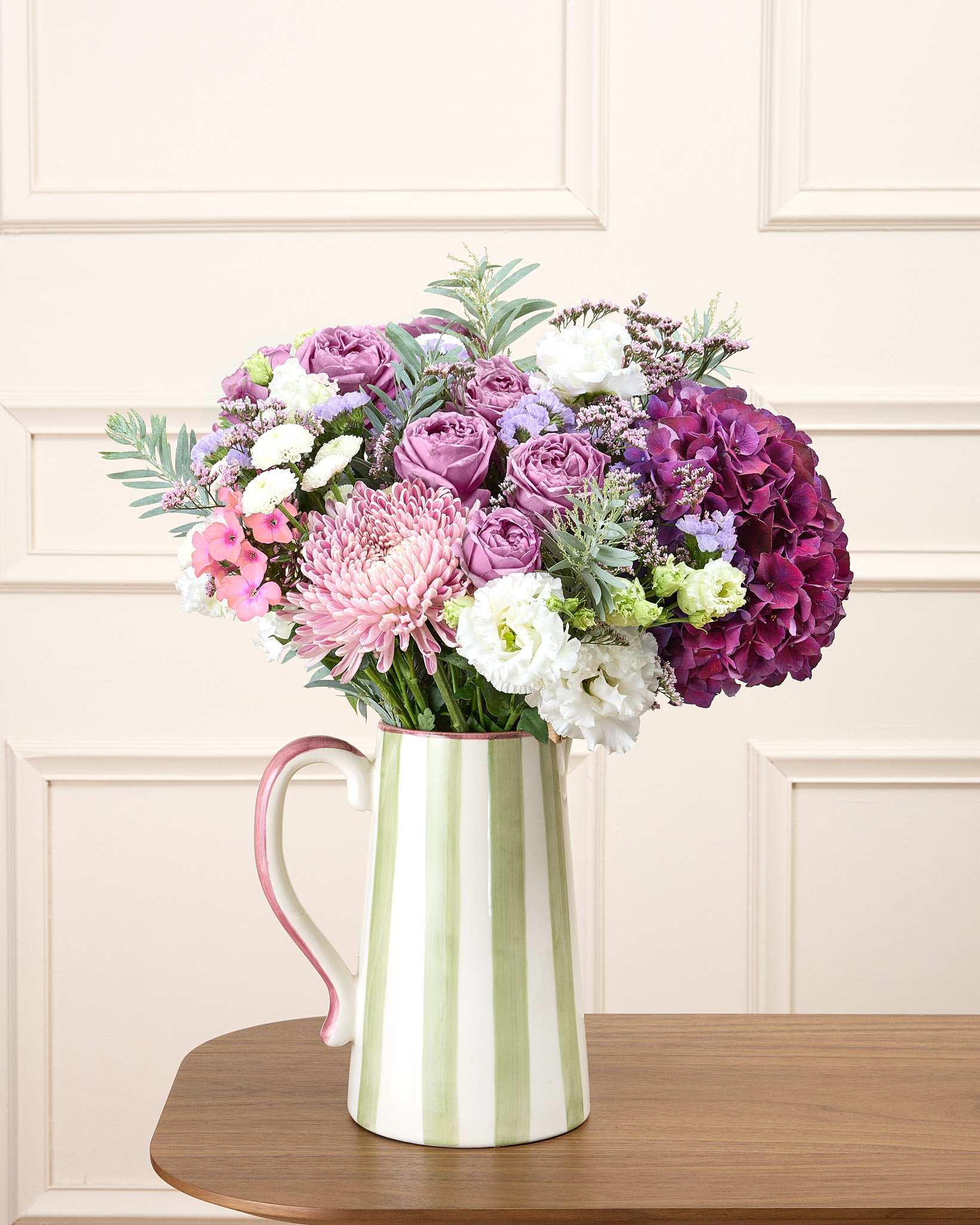 Bouquet Melbourne L & Vase Faro vert